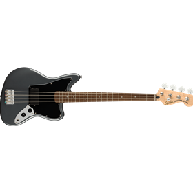 Affinity Series™ Jaguar® Bass H, Laurel Fingerboard, Black Pickguard, Charcoal Frost Metallic
