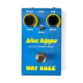 Way Huge Electronics Mini Blue Hippo Analog Chorus Effects Pedal, WM61