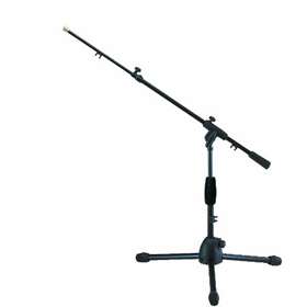 Short Microlite tripod base microphone stand with telescopic boom