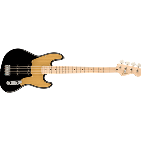 Paranormal Jazz Bass® '54, Maple Fingerboard, Gold Anodized Pickguard, Black
