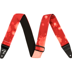 Tie Dye Acid Wash Strap, Red, 2"