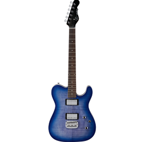 ASAT Deluxe Carved Top, Bright Blueburst