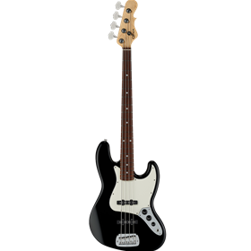 Fullerton Deluxe JB, Jet Black, Chechen Fretboard