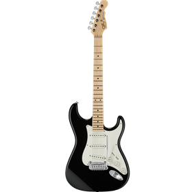 Fullerton Deluxe Legacy, Jet Black, Maple Fretboard