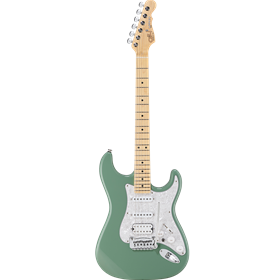 Fullerton Deluxe Legacy HSS, Macha Tea Green, Maple Fretboard