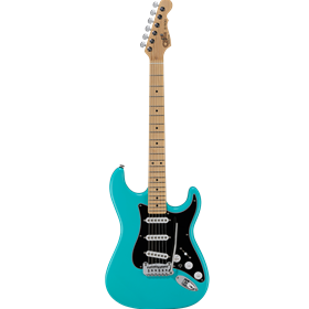 Fullerton Deluxe S500, Turquoise, Maple Fretboard
