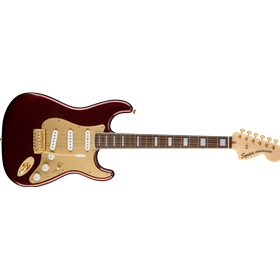 40th Anniversary Stratocaster®, Gold Edition, Laurel Fingerboard, Gold Anodized Pickguard, Ruby Red