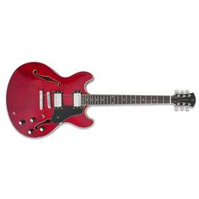 Sire Larry Carlton H7 Classic Semi-hollow Electric Guitar, See Through Red