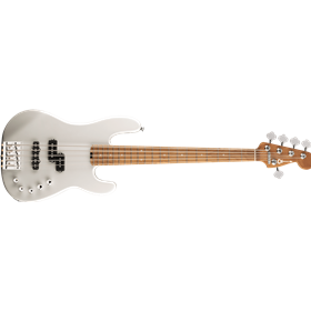 Pro-Mod San Dimas® Bass PJ V, Caramelized Maple Fingerboard, Platinum Pearl