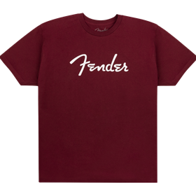 Fender® Spaghetti Logo T-Shirt, Oxblood, S