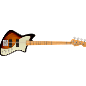 Player Plus Active Meteora Bass®, Maple Fingerboard, 3-Color Sunburst