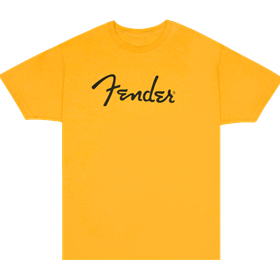 Fender® Spaghetti Logo T-Shirt, Butterscotch Blonde, S