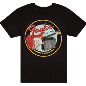 Fender® 1946 Guitars & Amplifiers T-Shirt, Vintage Black, L