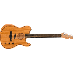 American Acoustasonic® Telecaster® All-Mahogany, Ebony Fingerboard, Natural