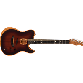 American Acoustasonic® Telecaster® All-Mahogany, Ebony Fingerboard, Bourbon Burst