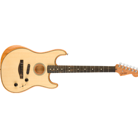 American Acoustasonic® Strat®, Ebony Fingerboard, Natural