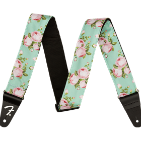 Floral Strap, Surf Green, 2"