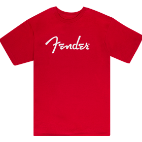 Fender® Spaghetti Logo T-Shirt, Dakota Red, M