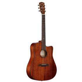 Dreadnought guitar in Natural Gloss with cutaway