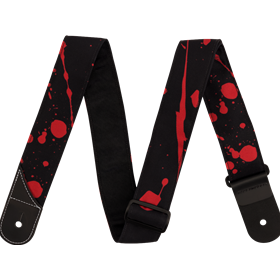 Jackson® Splatter Strap, Black and Red, 2"