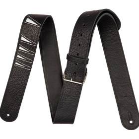 Jackson® Shark Fin Leather Strap, Black and White, 2"