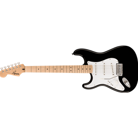 Squier Sonic™ Stratocaster® Left-Handed, Maple Fingerboard, White Pickguard, Black