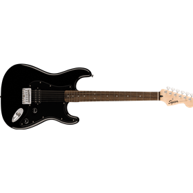 Squier Sonic® Stratocaster® HT H, Laurel Fingerboard, Black Pickguard, Black