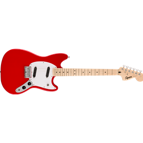 Squier Sonic™ Mustang®, Maple Fingerboard, White Pickguard, Torino Red