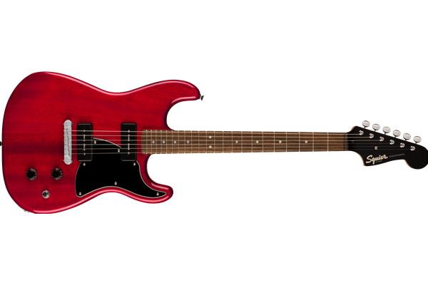 Paranormal Strat-O-Sonic, Laurel Fingerboard, Black Pickguard, Crimson Red Transparent