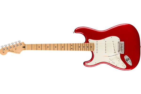 Player Stratocaster® Left-Handed, Maple Fingerboard, Candy Apple Red