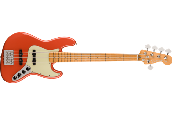 Player Plus Jazz Bass® V, Maple Fingerboard, Fiesta Red