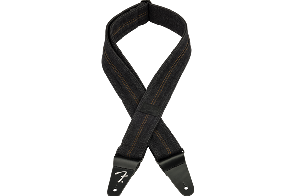 Fender® x Wrangler® Denim Strap, Washed Black Stitch