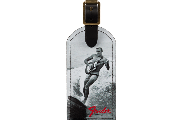 Fender® Vintage Ad Luggage Tag, Surfer