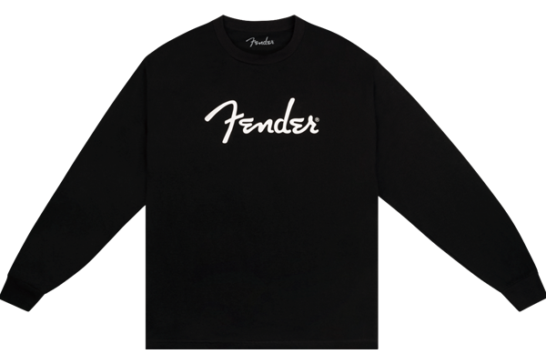 Fender® Spaghetti Logo Long-Sleeve T-shirt, Black, S