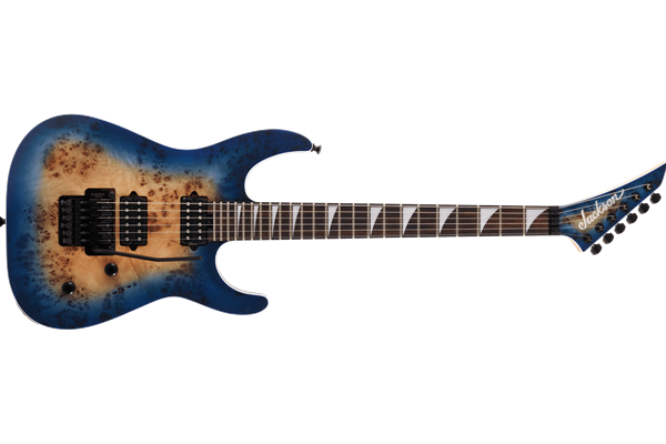 MJ Series Dinky® DKRP, Ebony Fingerboard, Transparent Blue Burst