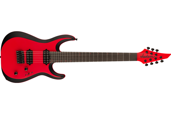 Pro Plus Series DK Modern MDK7 HT, Ebony Fingerboard, Satin Red with Black bevels