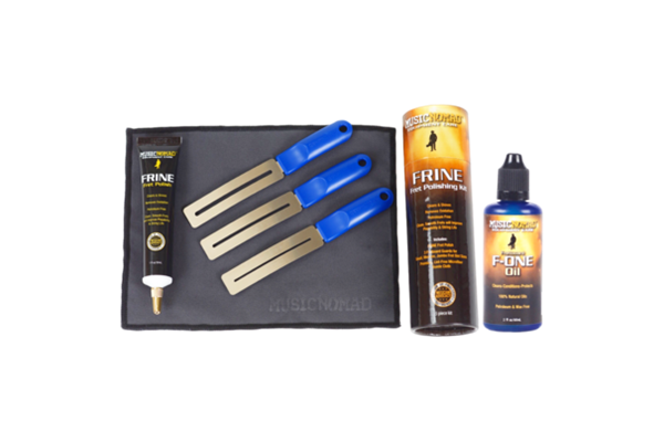 MUSICNOMAD 6-piece ultimate fretboard care kit with F-ONE, FRINE-FRET-POLISH-KIT