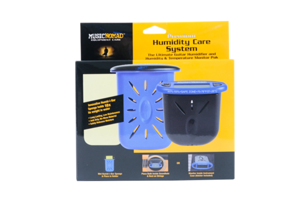 MUSICNOMAD 2-piece humidifier and humidity monitor kit (HUMITAR, HUMIREADER)