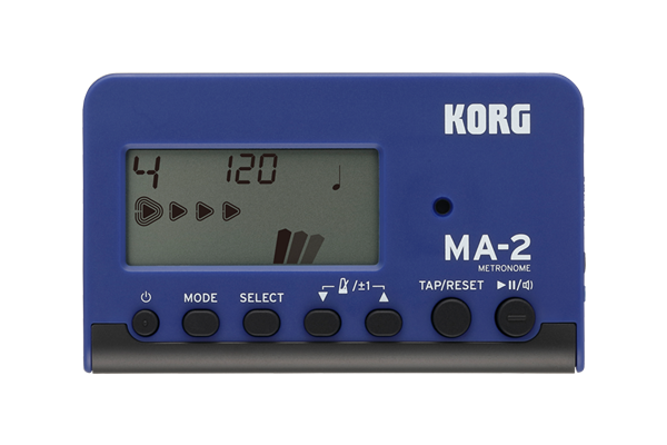 Korg MA2 Digital LCD Metronome, Blue/Black