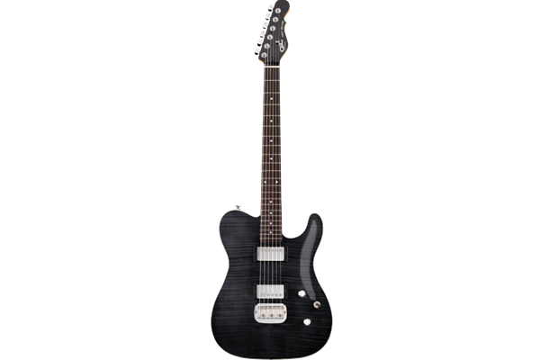 G&L Tribute ASAT Deluxe Trans black Carved Top