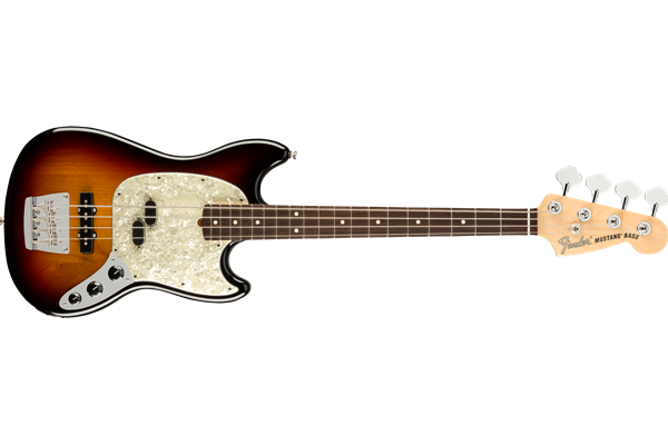 American Performer Mustang Bass®, Rosewood Fingerboard, 3-Color Sunburst
