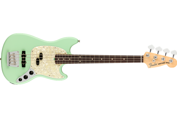 American Performer Mustang Bass®, Rosewood Fingerboard, Satin Surf Green