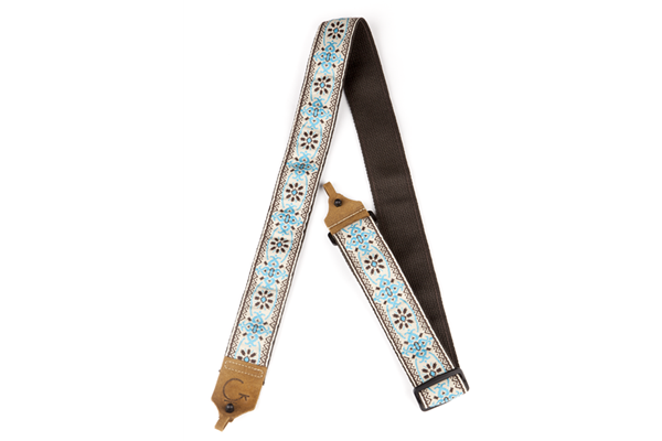 G Brand Banjo Strap Blue/Brown
