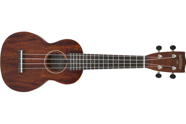 G9100 Soprano Standard Ukulele with Gig Bag, Ovangkol Fingerboard, Vintage Mahogany Stain