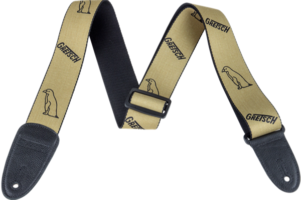 Gretsch® Gold Penguins Strap, Black