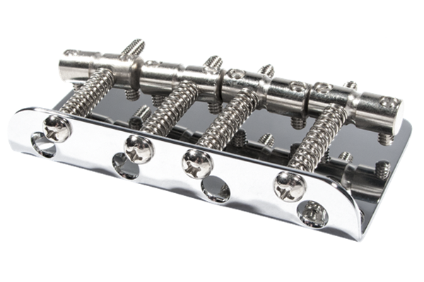 Pure Vintage '70s Jazz Bass® Bridge Assembly, Chrome