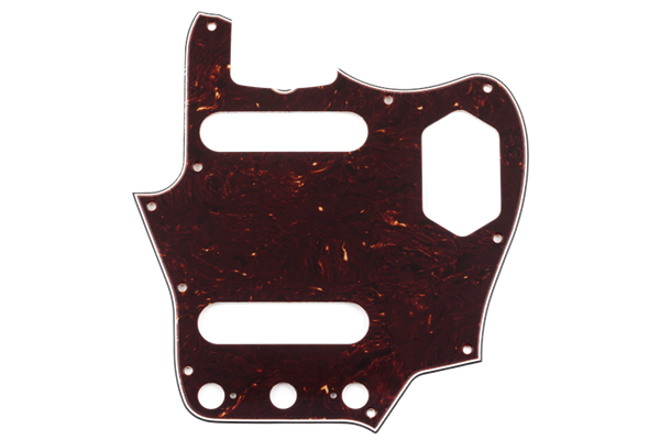 Pure Vintage Pickguard, '65 Jaguar®, 10-Hole Mount, Brown Shell, 3-Ply