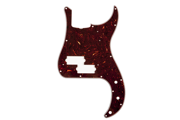 Pure Vintage Pickguard, '63 Precision Bass®, 13-Hole Mount, Brown Shell, 3-Ply