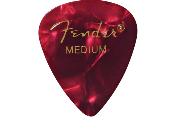 Premium Celluloid 351 Shape Picks, Medium, Red Moto, 144-Pack