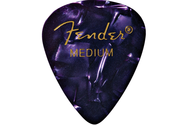 Premium Celluloid 351 Shape Picks, Medium, Purple Moto, 144-Pack